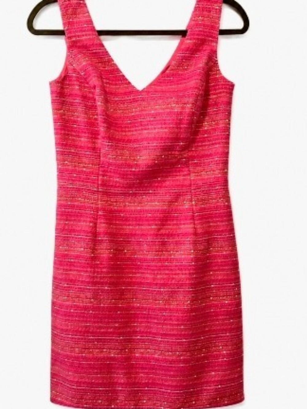 Sleeveless Pink V-Neck Mini Dress
